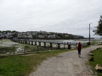 La passerelle franchissant le ria