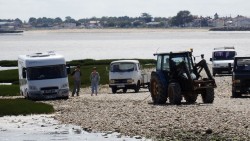 Il ne faut pas s'écarter du tracé de la Passe aux Boeufs sinon tracteur...