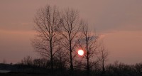 Coucher de soleil l'autre jour